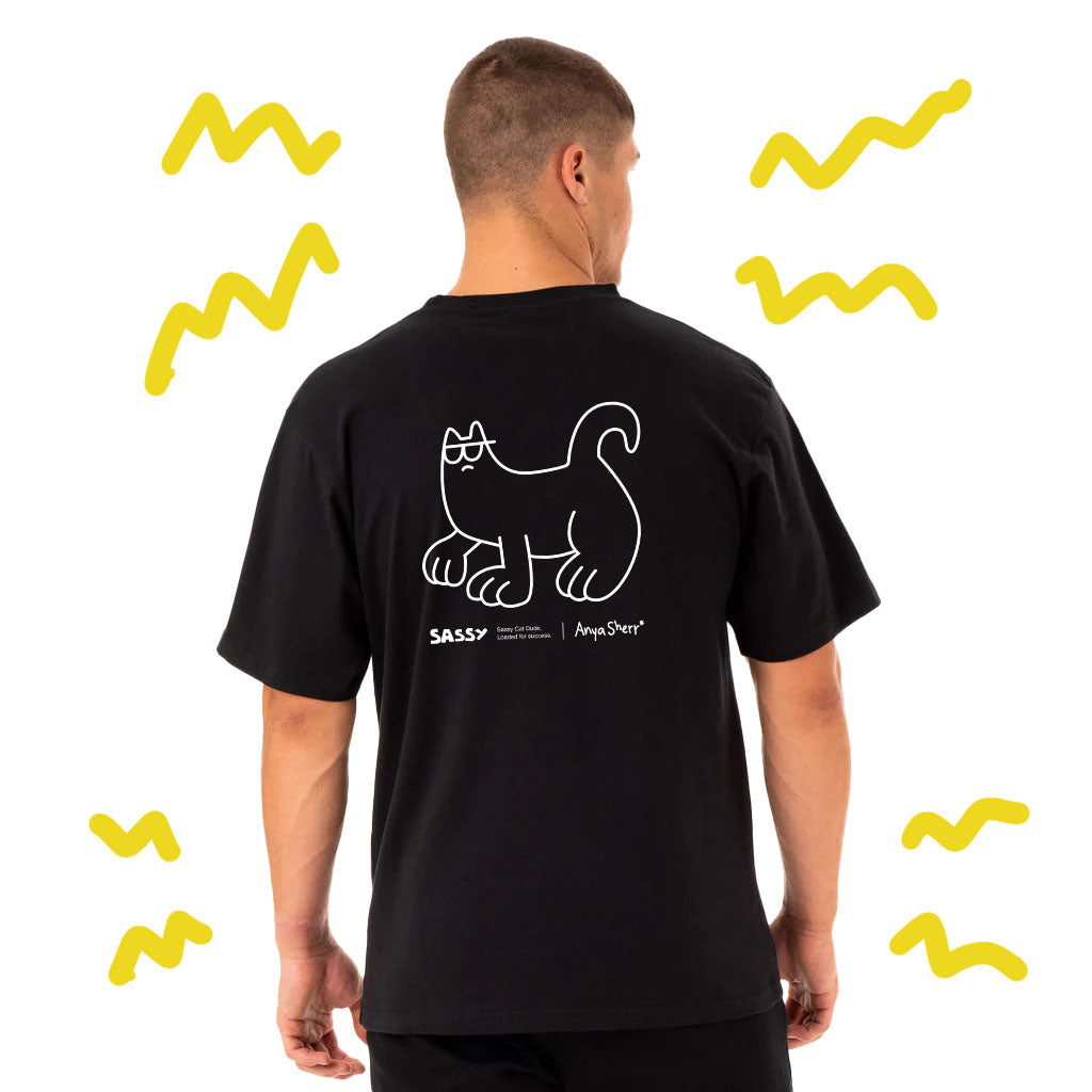 Sassy Cat Dude - T-Shirt