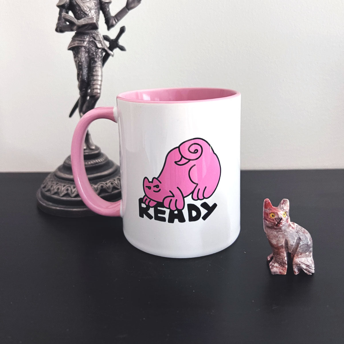 Ready Cat Dude, Pink - Mug