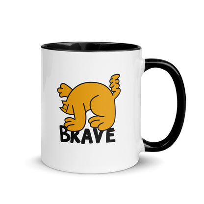 Brave Cat Dude, Orange - Mug