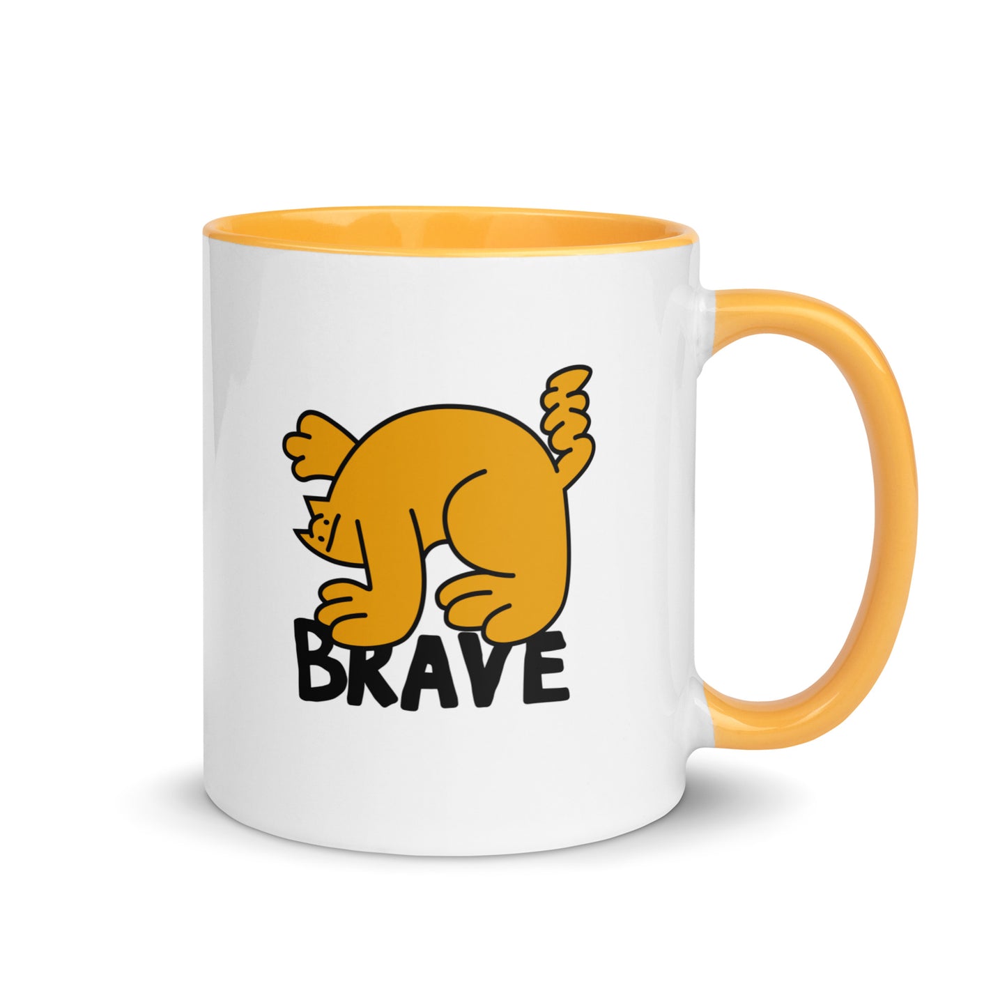 Brave Cat Dude, Orange - Mug