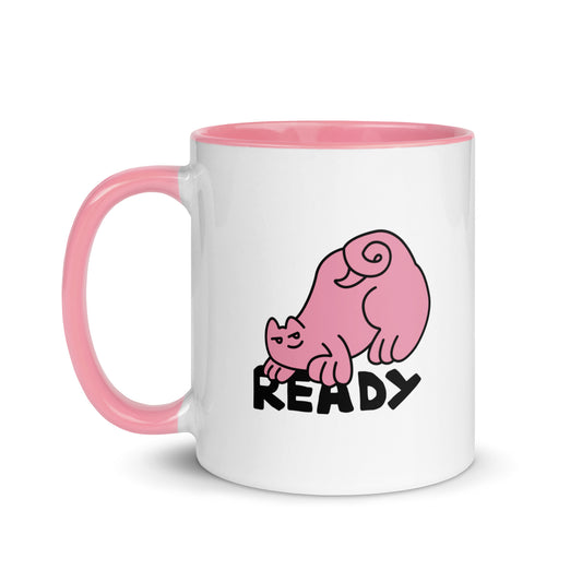 Ready Cat Dude, Pink - Mug